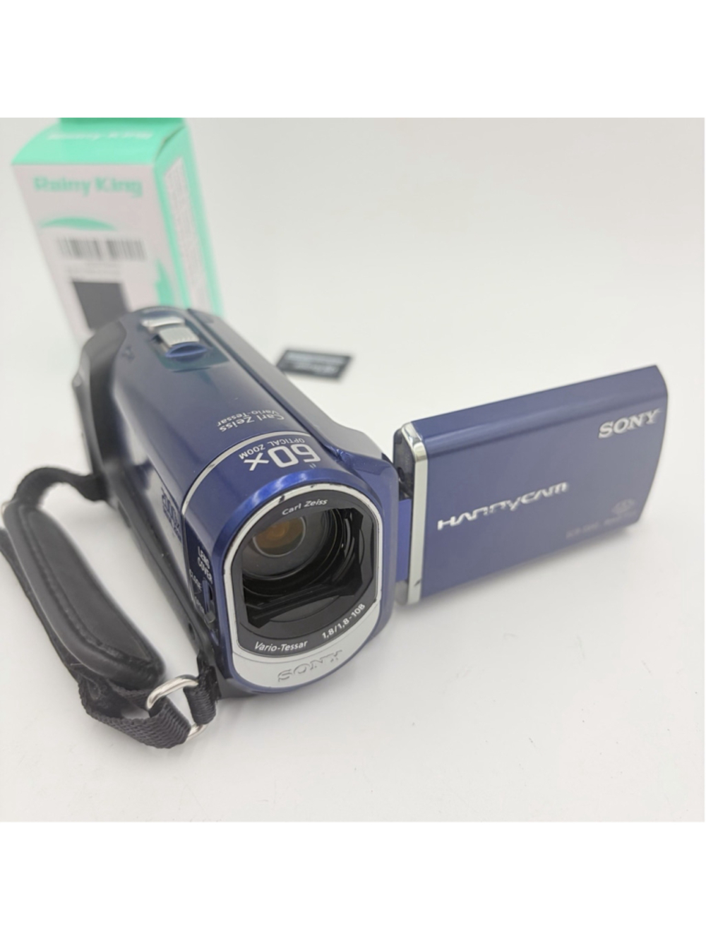 Sony DCR-SX40 Handycam CAMCORDER 60X Zoom 4GB Blue Tested Charger Bundle